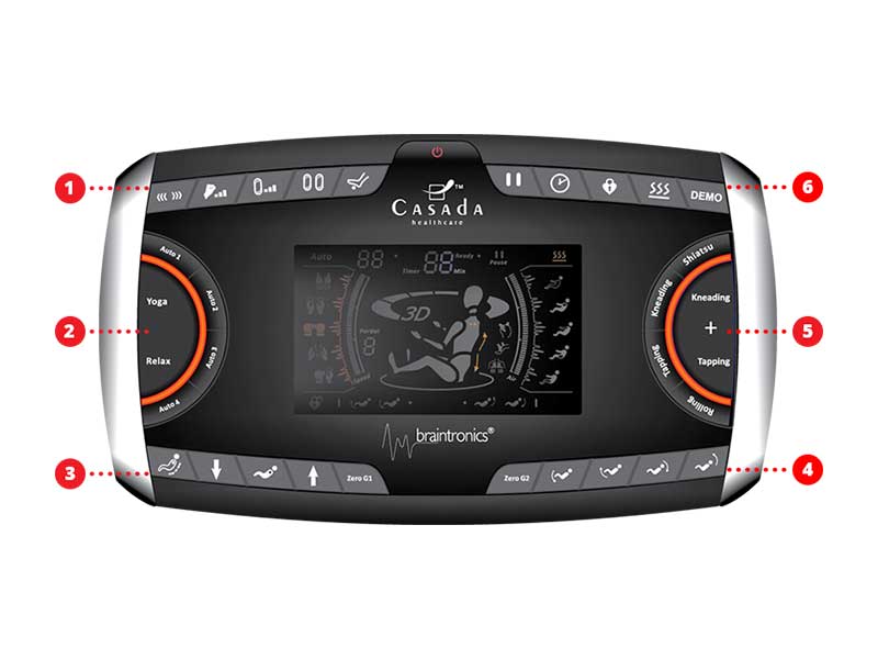 Массажное кресло CASADA Hilton 3 (Хилтон 3) коричневый